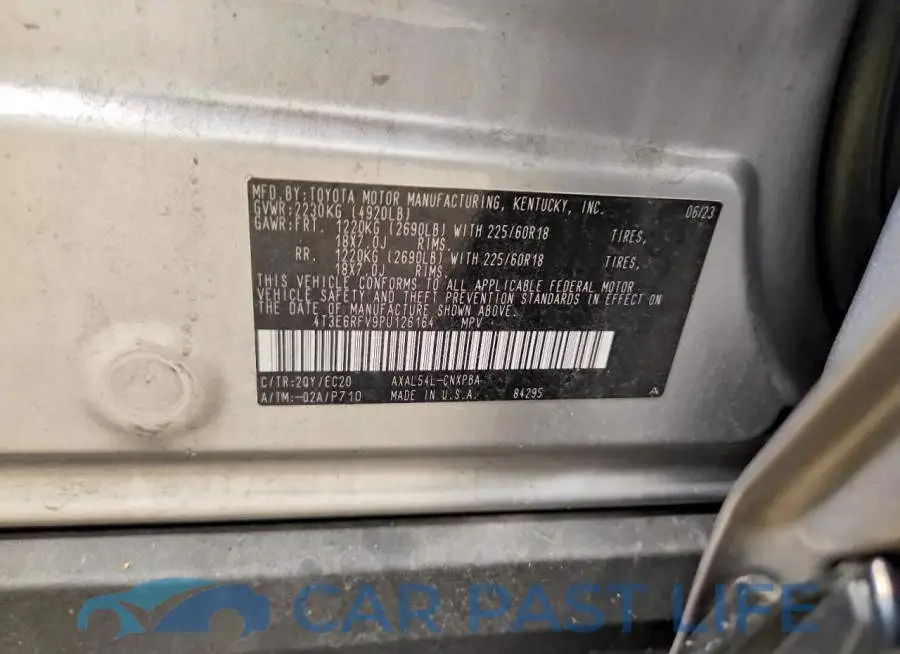4T3E6RFV9PU126164# 13