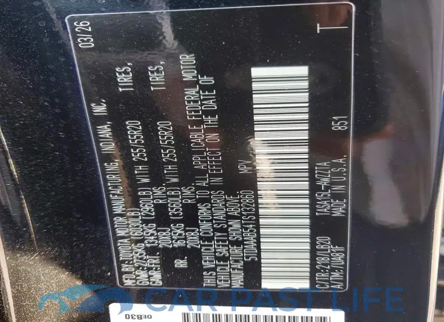 5TDAAAB54TS132860# 14