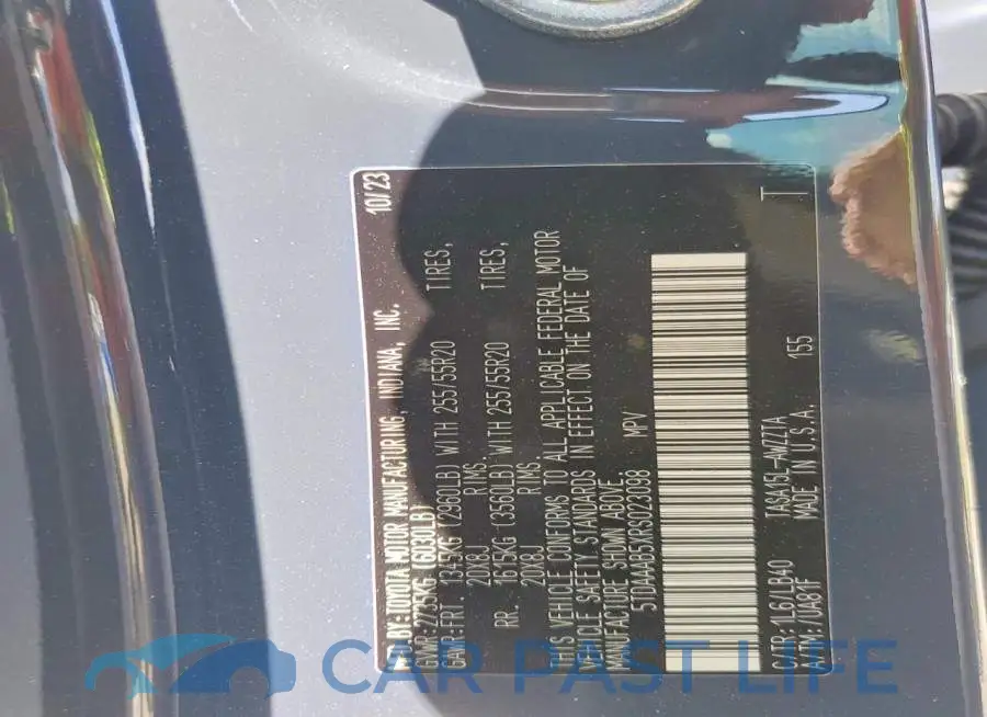 5TDAAAB5XRS023098# 13