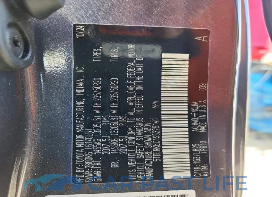 5TDERKEC1SS229149# 13