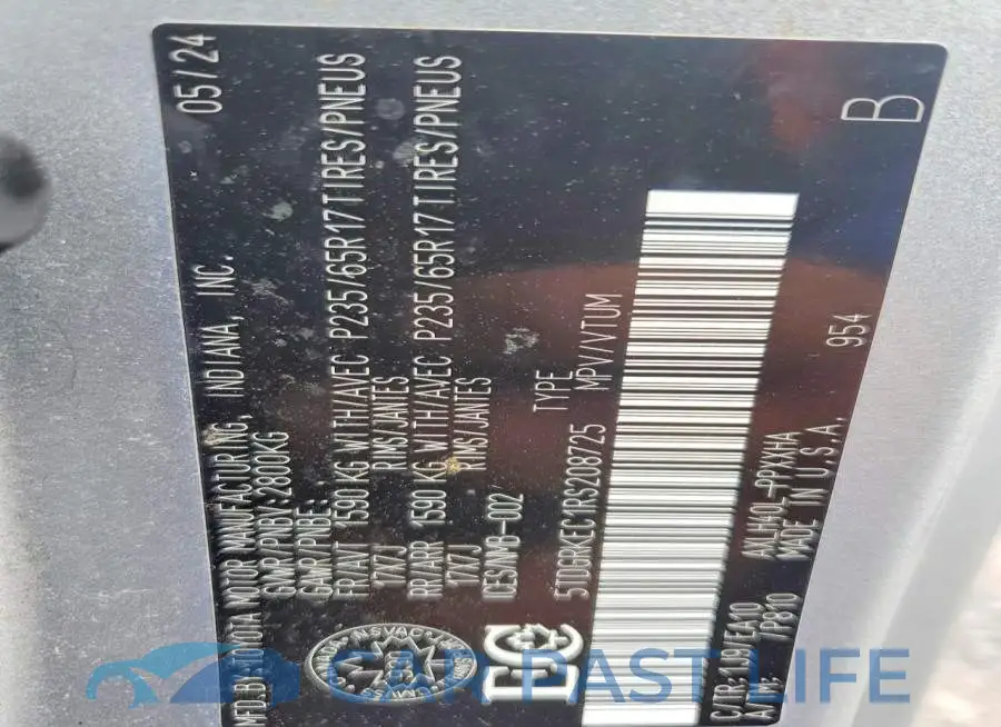 5TDGRKEC1RS208725# 14