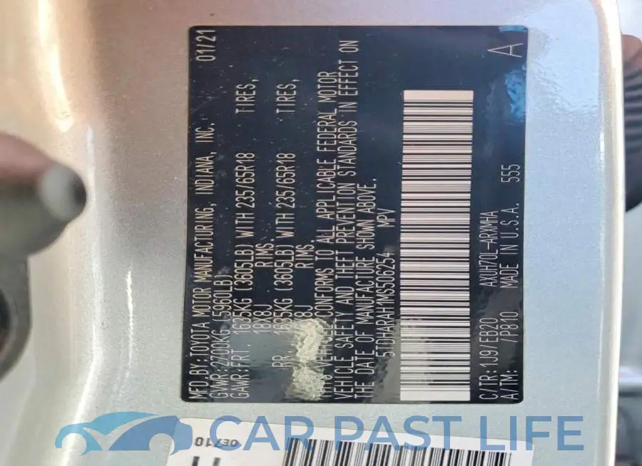 5TDHARAH1MS506254# 13