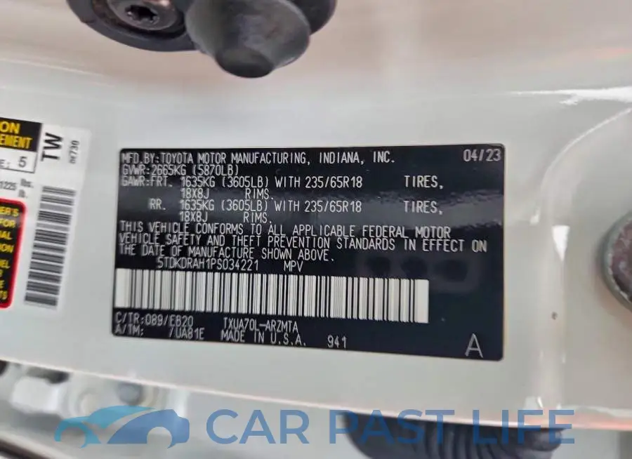 5TDKDRAH1PS034221# 14