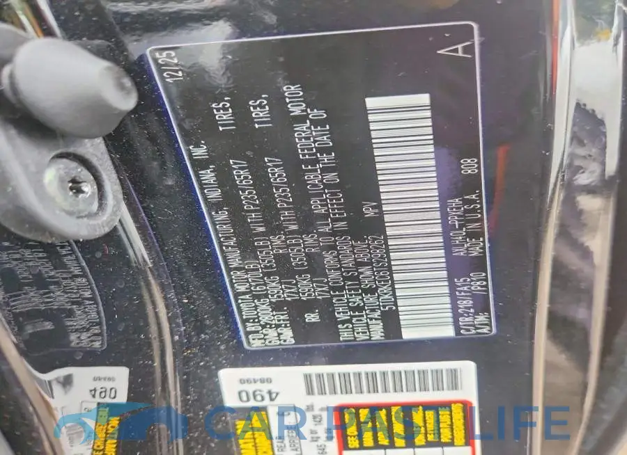 5TDKRKEC6TS298262# 12