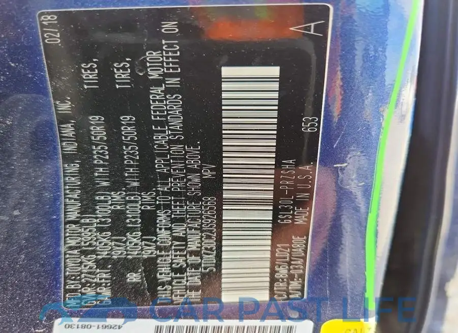 5TDXZ3DC2JS926568# 14
