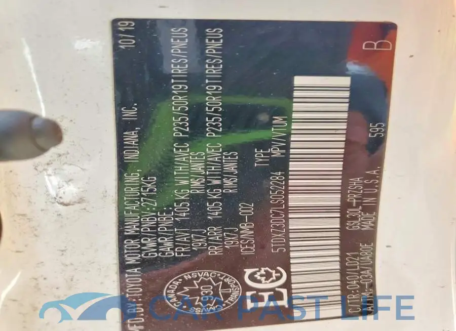 5TDXZ3DC7LS052284# 14