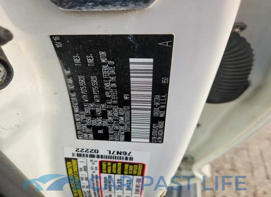 5TDYY5G1XHS066703# 13