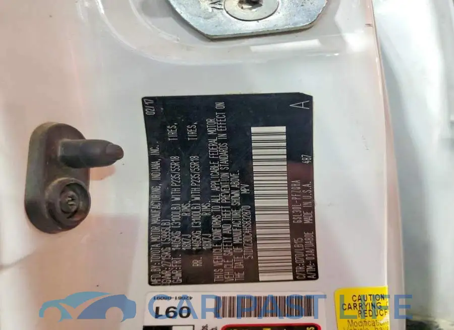 5TDYZ3DC4HS832870# 13