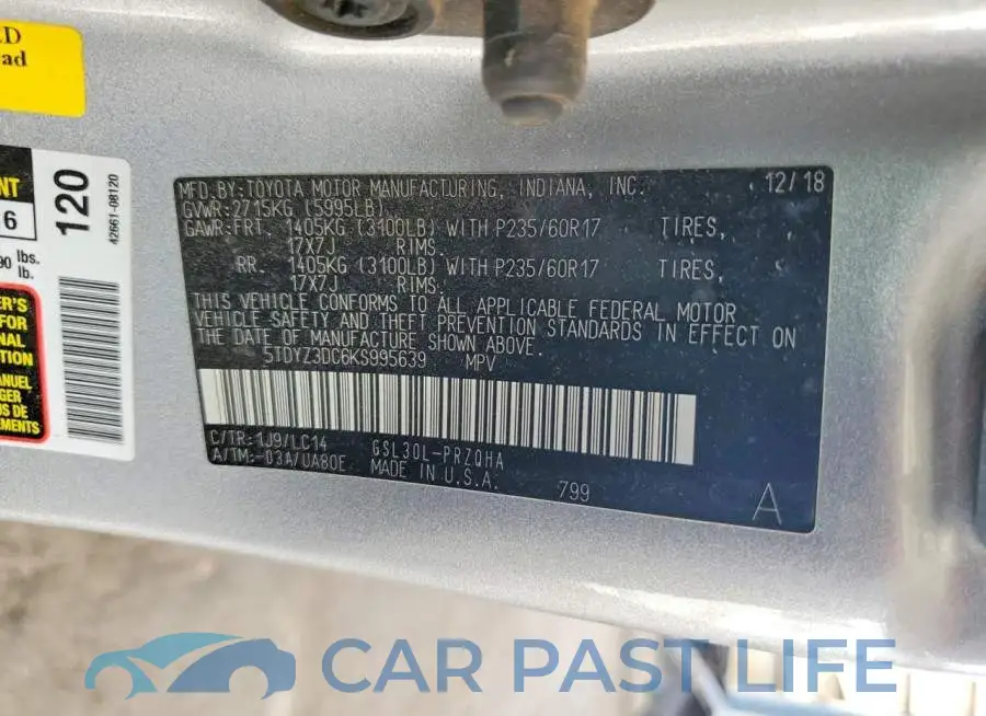 5TDYZ3DC6KS995639# 14