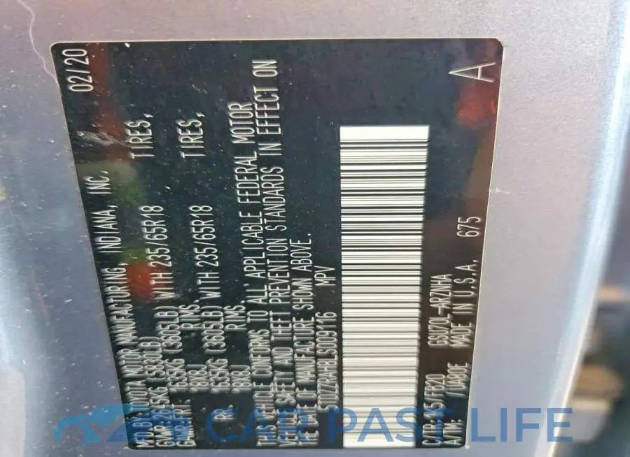 5TDZZRAH8LS009116# 14