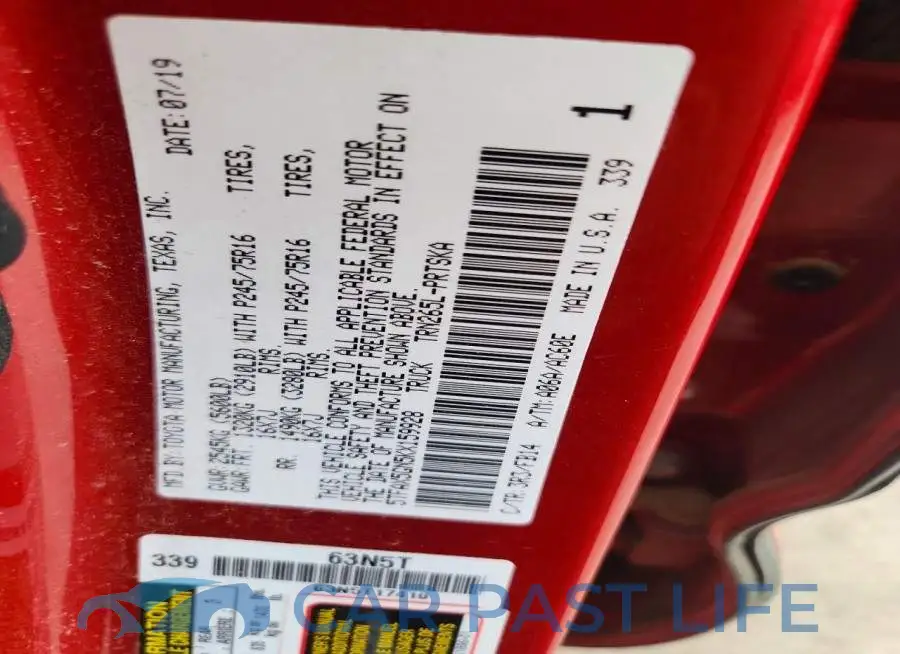 5TFAX5GN5KX159928# 12