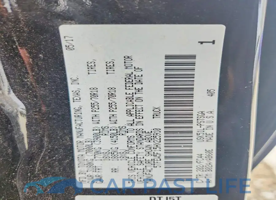 5TFEW5F15HX225910# 12