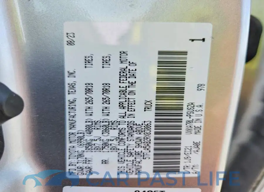 5TFLA5AB2RX030063# 12