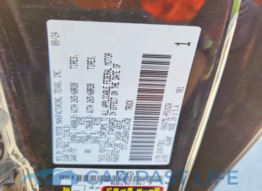 5TFLA5DB6RX231430# 12