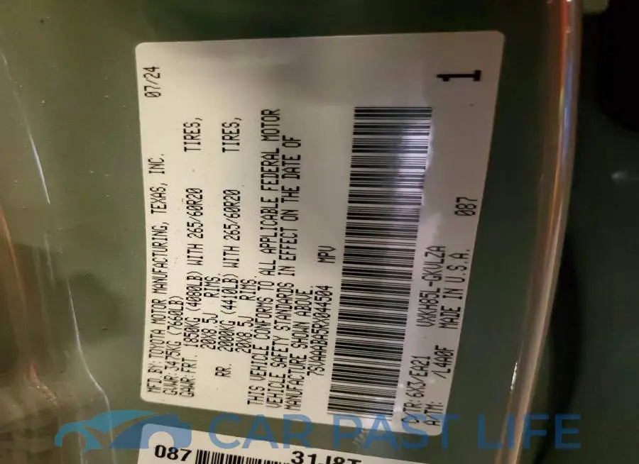 7SVAAABA5RX044504# 14