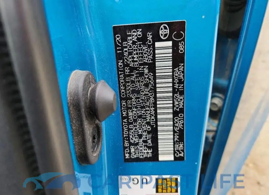 JTDKAMFP8M3175649# 12