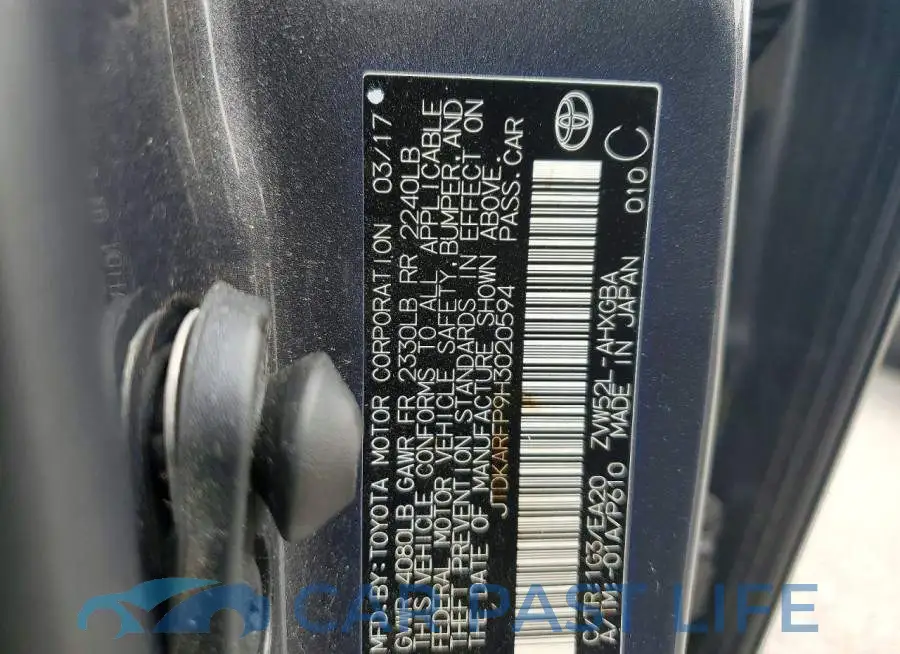 JTDKARFP9H3020594# 12