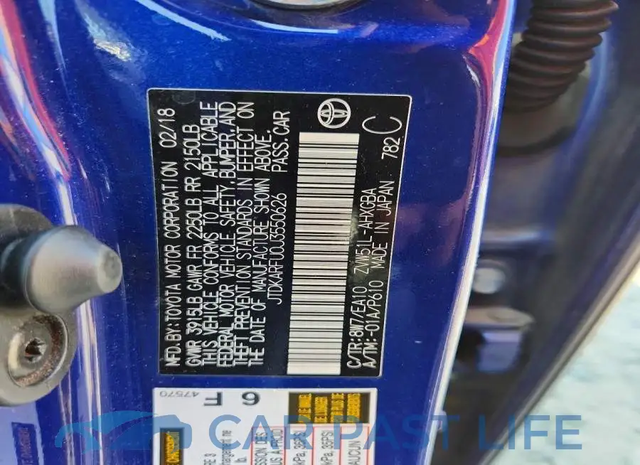 JTDKARFU0J3550626# 12