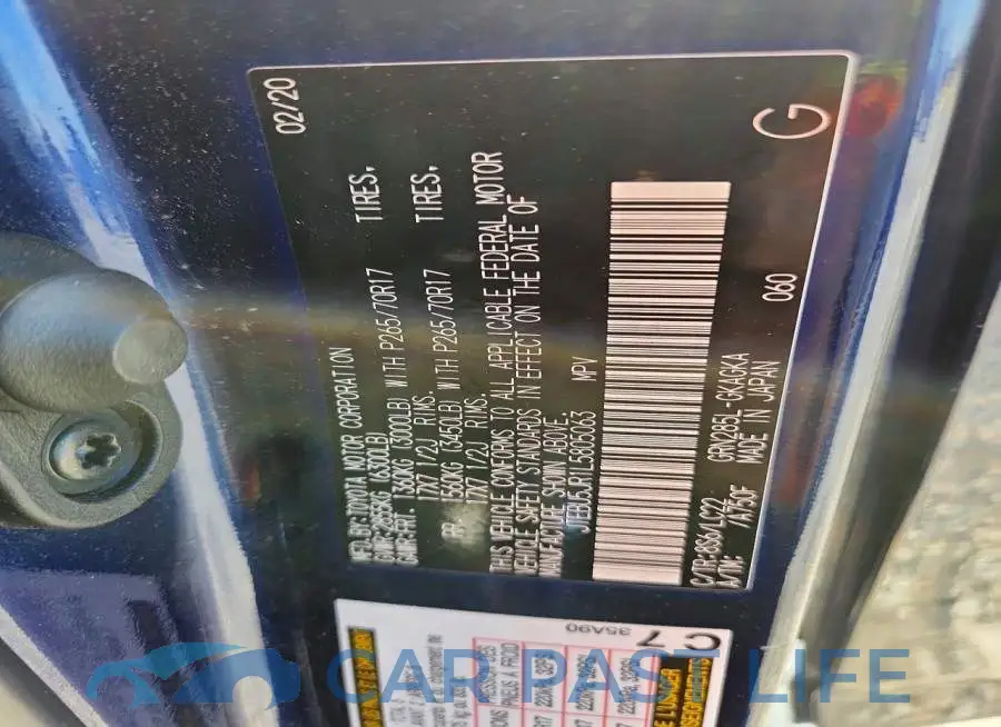 JTEBU5JR1L5805063# 14