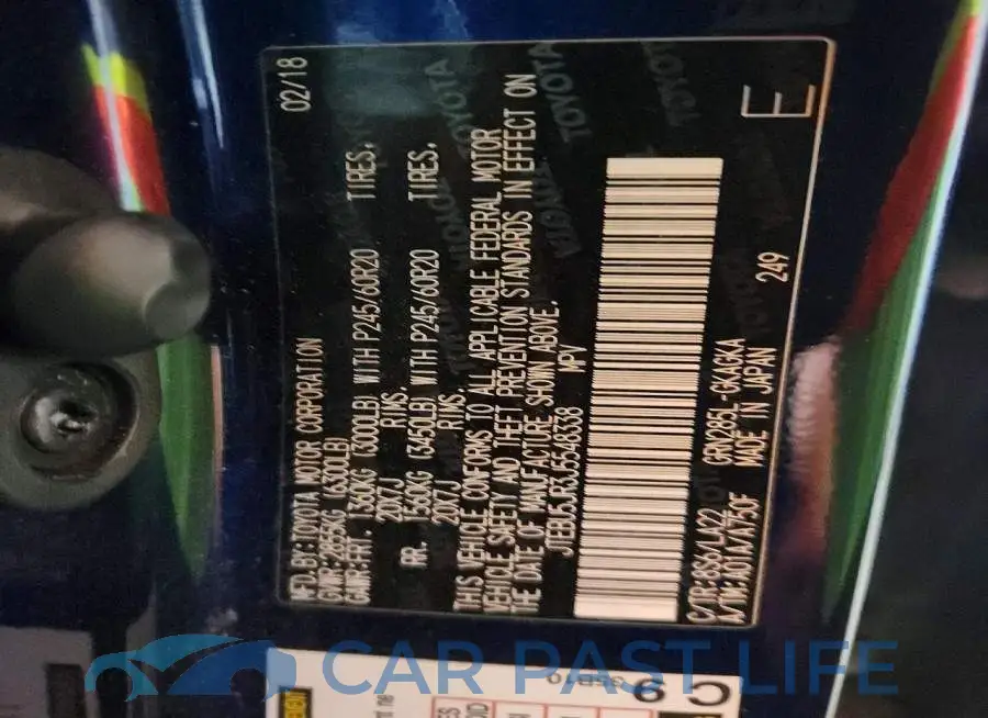JTEBU5JR3J5548338# 13