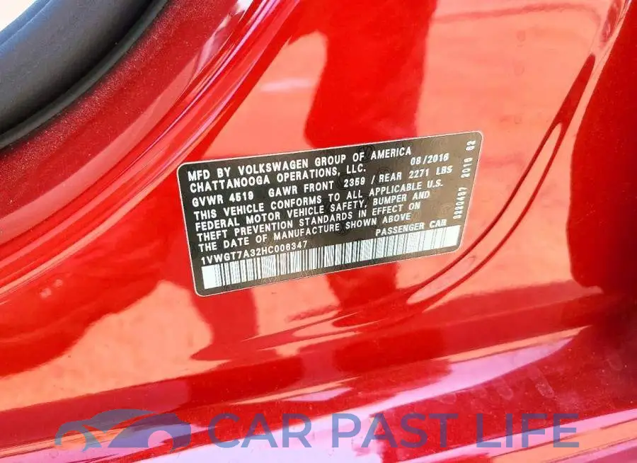 1VWGT7A32HC006347# 12