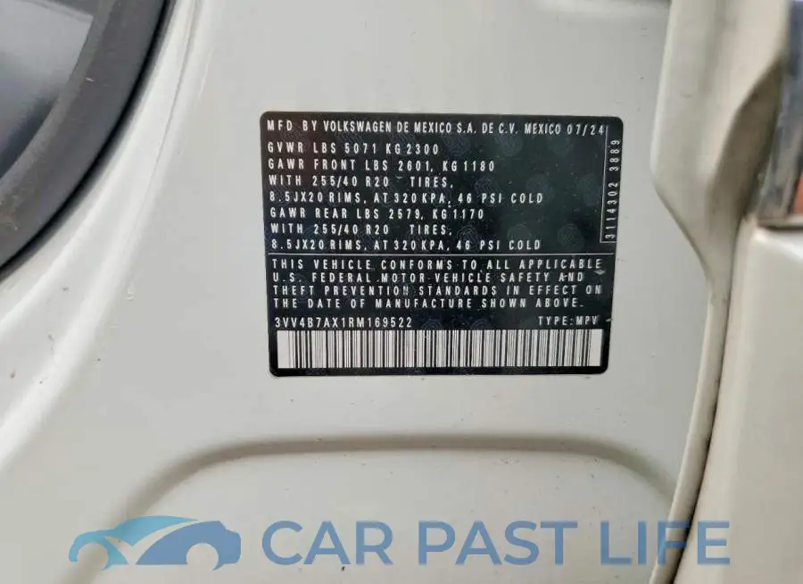 3VV4B7AX1RM169522# 13