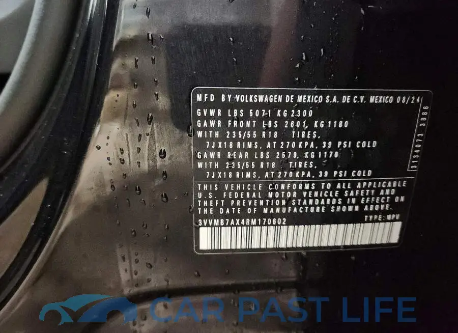 3VVMB7AX4RM170602# 13