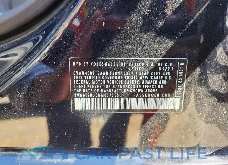 3VW6T7BU5MM037555# 13