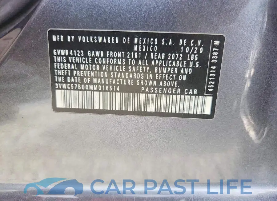 3VWC57BU0MM016514# 13
