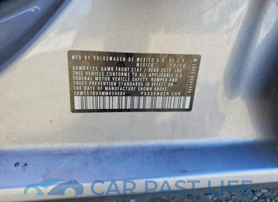 3VWC57BU3MM030584# 12