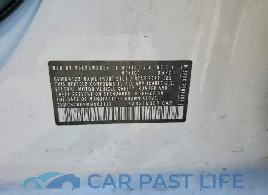 3VWC57BU3MM063133# 12
