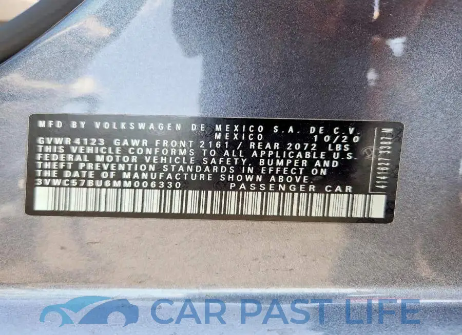 3VWC57BU6MM006330# 12