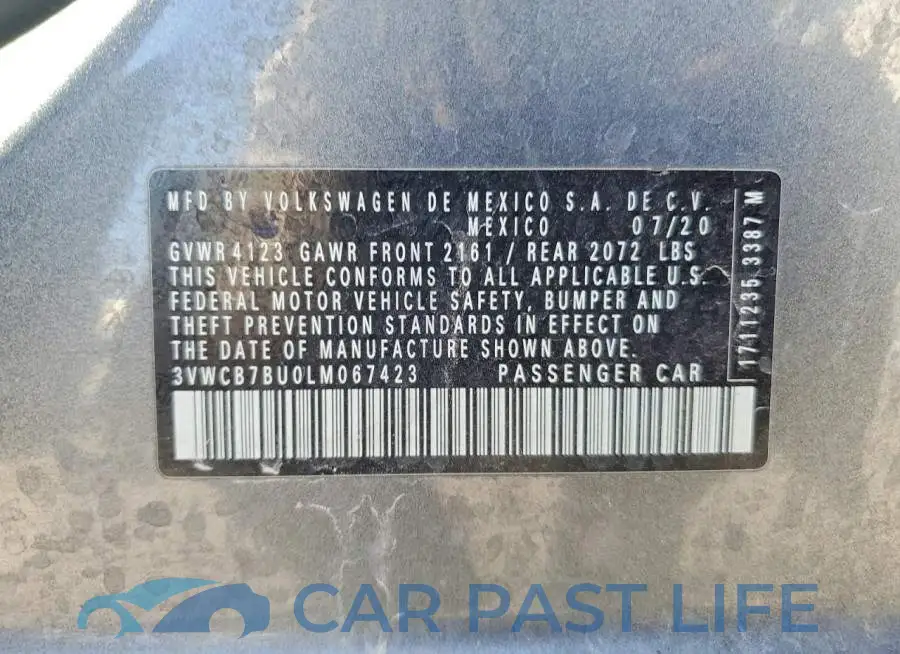 3VWCB7BU0LM067423# 12