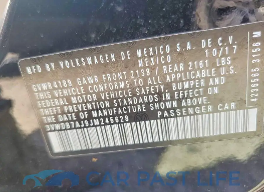 3VWDB7AJ9JM245628# 12