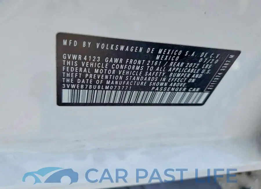 3VWEB7BU8LM073771# 12