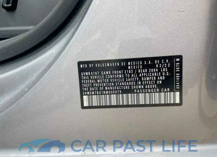 3VWEM7BU1NM005079# 10