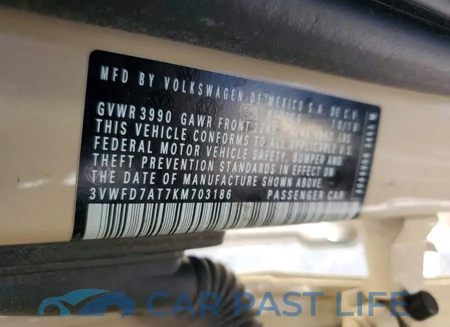 3VWFD7AT7KM703186# 13