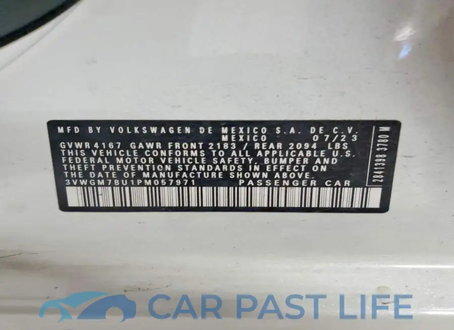 3VWGM7BU1PM057971# 13