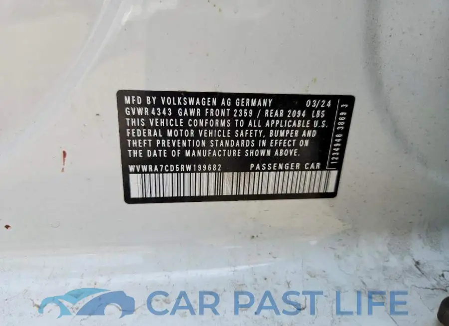 WVWRA7CD5RW199682# 12