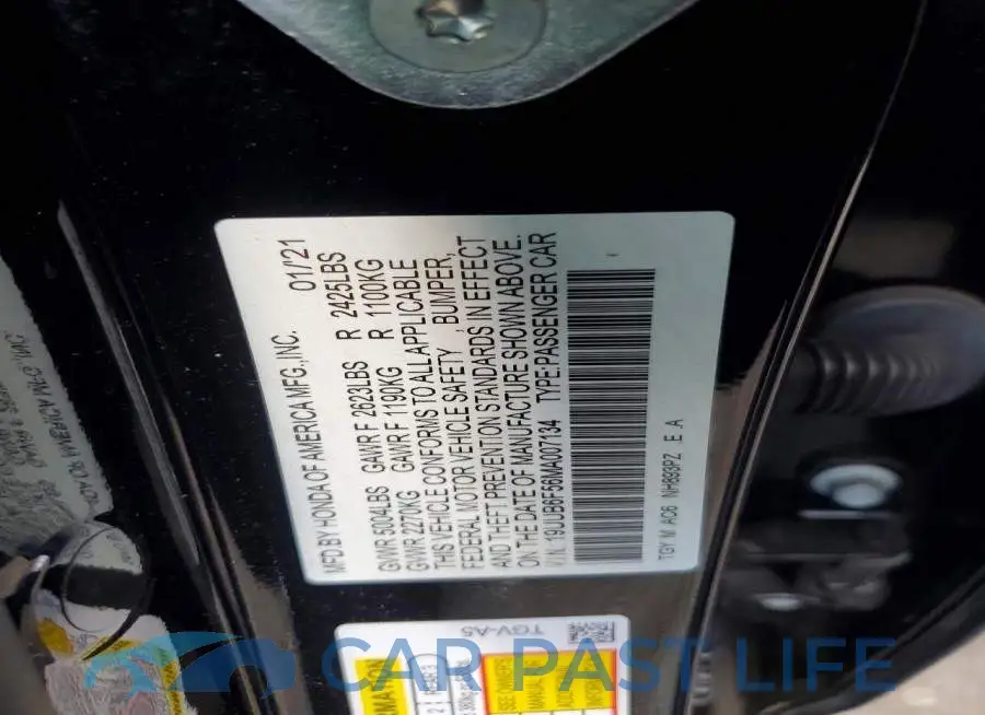 19UUB6F56MA007134# 12