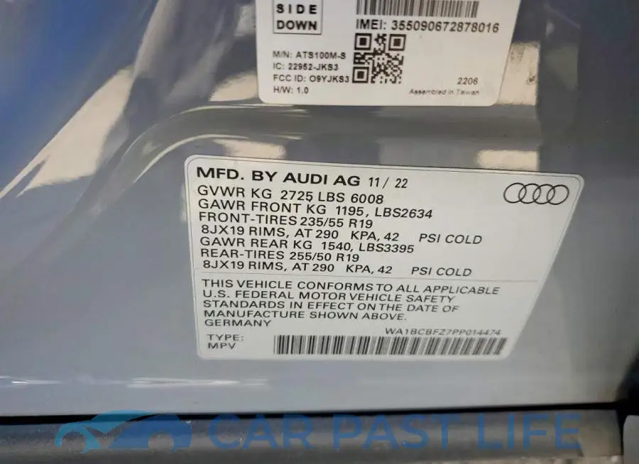 WA1BCBFZ7PP014474# 13
