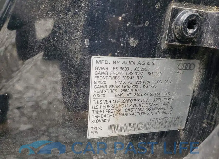 WA1LABF76HD033948# 13