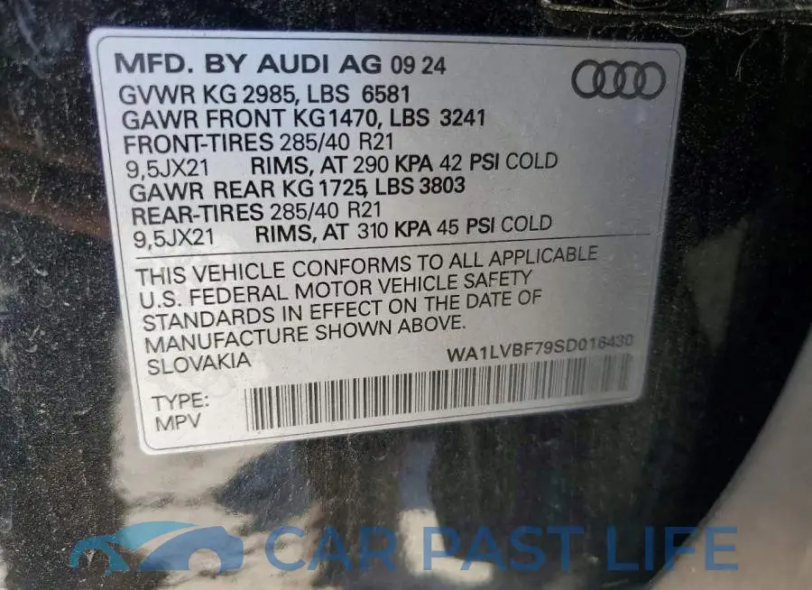 WA1LVBF79SD016430# 14