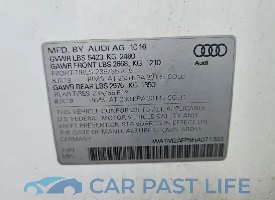 WA1M2AFP5HA071393# 13