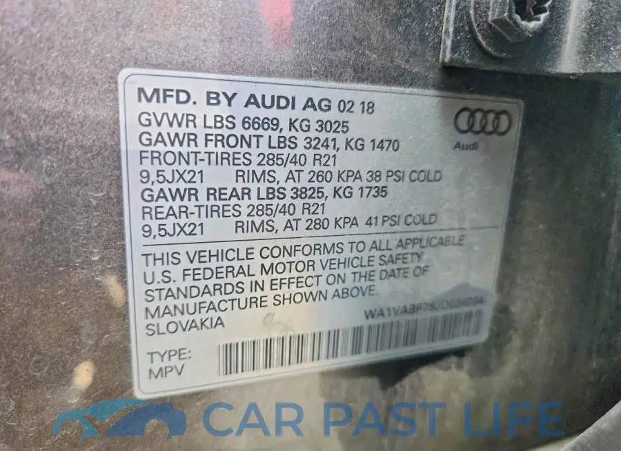 WA1VABF78JD034064# 13