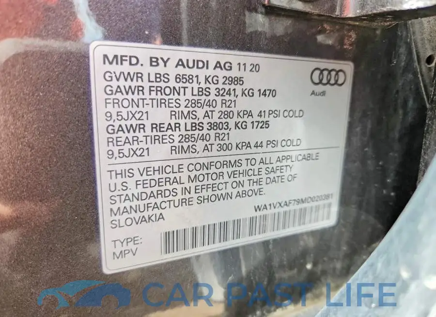 WA1VXAF79MD020381# 12