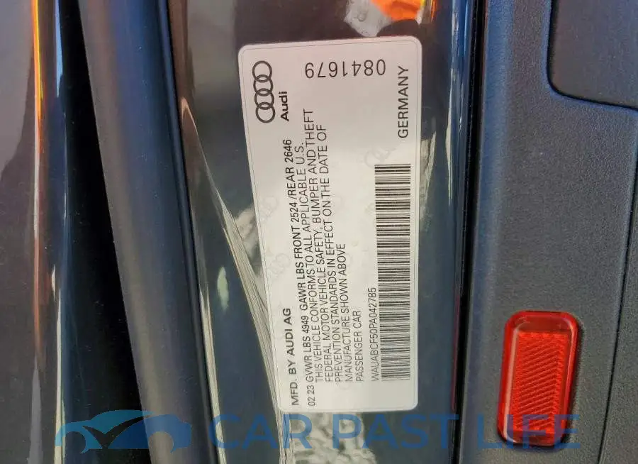 WAUABCF50PA042785# 13