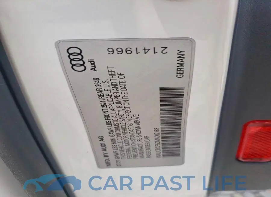 WAUCBCF50MA062183# 13