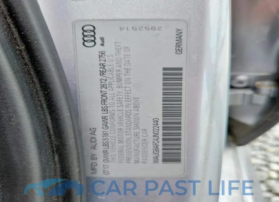 WAUG8AFC4JN022440# 12
