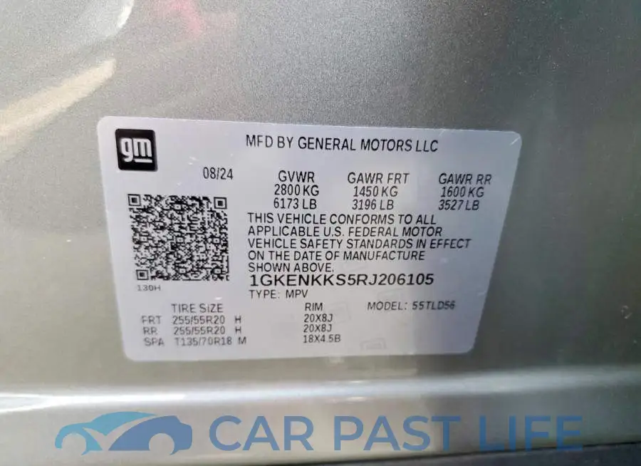 1GKENKKS5RJ206105# 13